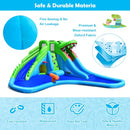 Inflatable Crocodile Water Slide Climbing Wall Bounce House with 780W Blower