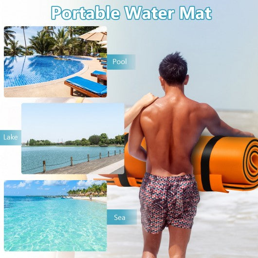 3-layer Tear-resistant Relaxing Foam Floating Pad-Orange