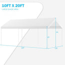 10 x 20 Feet Steel Frame Portable Car Canopy Shelter