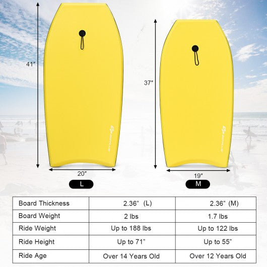Super Lightweight Surfing Bodyboard-M