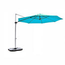 11' Patio Offset Cantilever Umbrella 360° Rotation Aluminum Tilt-Blue