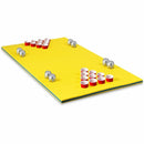 5.5 Feet x 35.5 inch 3-Layer Multi-Purpose Floating Beer Pong Table-Yellow