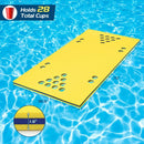 5.5 Feet x 35.5 inch 3-Layer Multi-Purpose Floating Beer Pong Table-Yellow