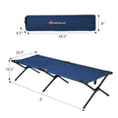 Adults Kids Folding Camping Cot-Blue