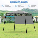 7 x 7 FT Sland Adjustable Portable Canopy Tent w- Backpack-Gray