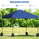 8’x8' Outdoor Pop up Canopy Tent  w-Roller Bag-Blue