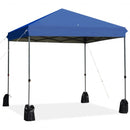 8’x8' Outdoor Pop up Canopy Tent  w-Roller Bag-Blue