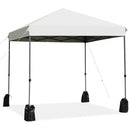 8’x8' Outdoor Pop up Canopy Tent  w-Roller Bag-White