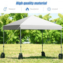 8’x8' Outdoor Pop up Canopy Tent  w-Roller Bag-White
