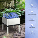 Set of 4 Elevated Flower Vegetable Herb Grow Planter Box
