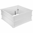 48" Raised Garden Bed Planter for Flower Vegetables Patio-White