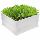 48" Raised Garden Bed Planter for Flower Vegetables Patio-White