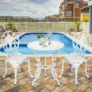 3 PCS Patio Table Chairs Furniture Bistro Set