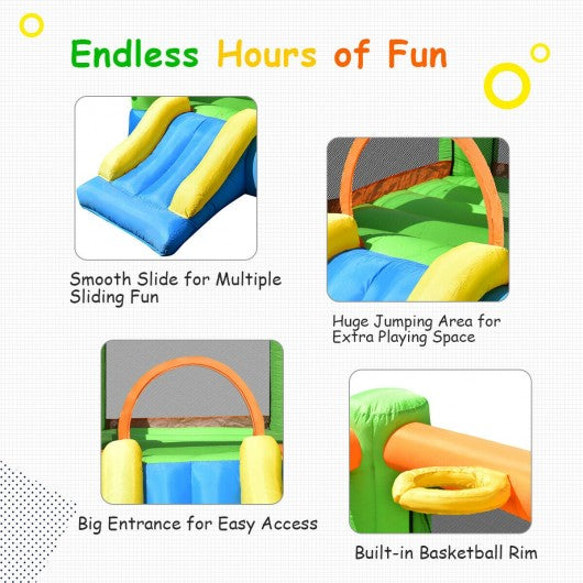 Inflatable Bounce House Jumper Castle Kids Playhouse without Bolwer