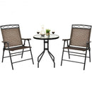 Patio Dining Set with Patio Folding Chairs and Table