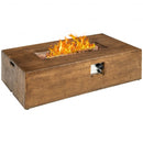 48 x 27Inch Outdoor Gas Fire Pit Table 50 000 BTU with Lava Rocks and Cover