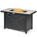 42 Inches 60 000 Btu Rectangular Propane Fire Pit Table