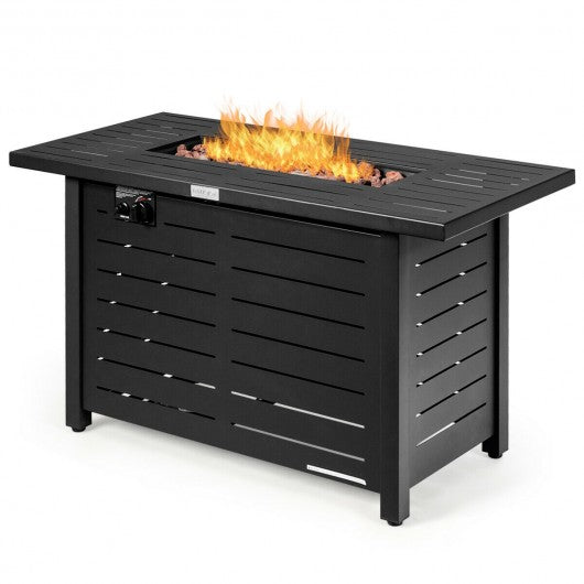 42 Inch 60 000 Btu Rectangular Propane Gas Fire Pit Table