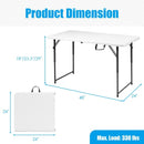 4 Feet Adjustable Camping and Utility Folding Table