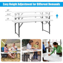 4 Feet Adjustable Camping and Utility Folding Table