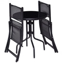3 Piecs Folding Bistro Table Chairs Set for Indoor and Outdoor