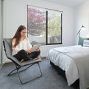 Folding Saucer Padded Chair Soft Wide Seat