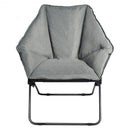 Folding Saucer Padded Chair Soft Wide Seat