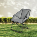 Folding Saucer Padded Chair Soft Wide Seat