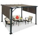 16' x 8' 2Pcs Universal Replacement Canopy for Pergola Structure Sun Awning-Brown