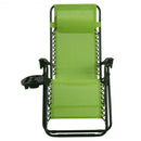 2 pcs Folding Lounge Chair with Zero Gravity