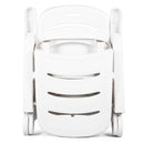 5 Position Adjustable Folding Lounger Chaise Chair on Wheels