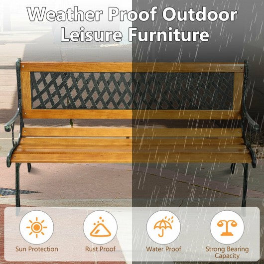 Outdoor Cast Iron Patio Bench