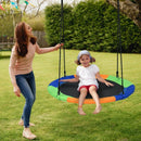 40-Inch Flying Saucer Tree Swing Outdoor Play Set with Adjustable Ropes Gift for Kids