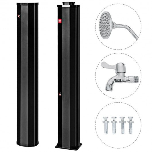 Outdoor Solar Heating 7.2 Ft Adjustable Shower Head
