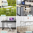 Set of 4 18" Collapsible Round Stools with Handle
