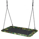 60" Platform Tree Swing Outdoor with  2 Hanging Straps-Army Green