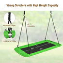 60" Platform Tree Swing Outdoor with  2 Hanging Straps-Green