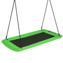 60" Platform Tree Swing Outdoor with  2 Hanging Straps-Green