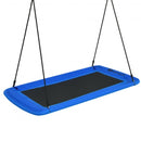 60" Platform Tree Swing Outdoor with  2 Hanging Straps-Blue