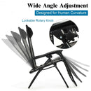 Folding Rattan Zero Gravity Lounge Chair with Removable Head Pillow-Coffee