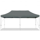 10'x20' Adjustable Folding Heavy Duty Sun Shelter with Carrying Bag-Gray
