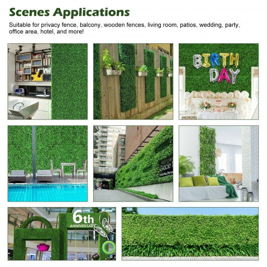 12 Pieces Artificial Peanut Leaf Hedges Panels