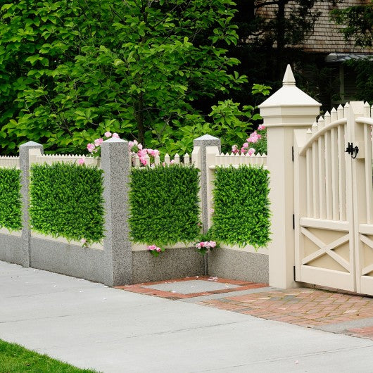 12 Pcs 16x24inch Artificial Eucalyptus Hedge Plant Privacy Fence Panels