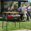 225 000-BTU Portable Propane 3 Burner Gas Cooker