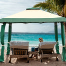 13'x13' Pop Up Canopy Tent Instant Outdoor Folding Canopy Shelter-Green