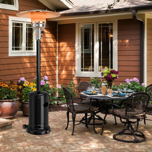 Patio Propane Standing LP Gas Steel Accessories Heater-Black
