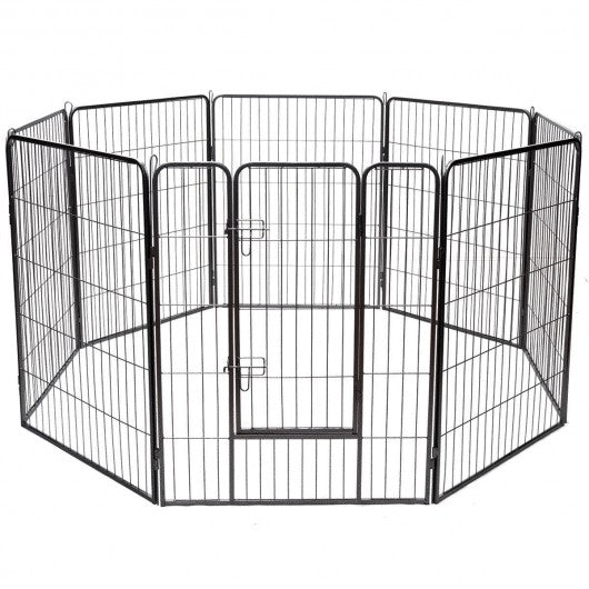 40" 8 Metal Panel Heavy Duty Pet Playpen Dog Fence