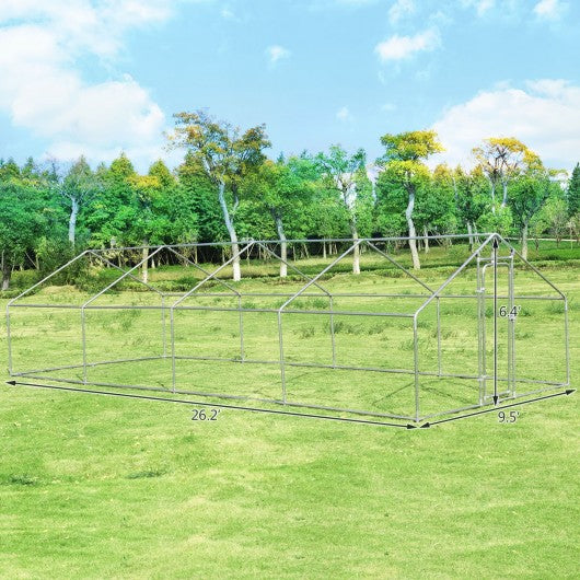 Large Walk In Chicken Coop with Roof Cover Backyard