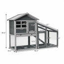 Wooden Chicken Coop with Ventilation Door and Removable Tray for Indoor and Outdoor