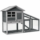 Wooden Chicken Coop with Ventilation Door and Removable Tray for Indoor and Outdoor